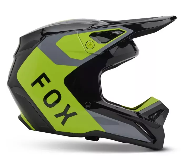 Motokrosová helma Fox V1 Lean Helmet Grey/Yellow