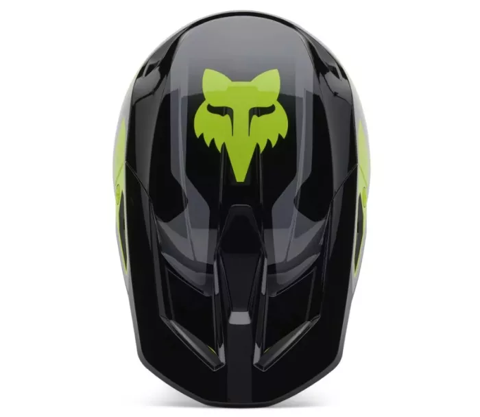 Motokrosová helma Fox V1 Lean Helmet Grey/Yellow