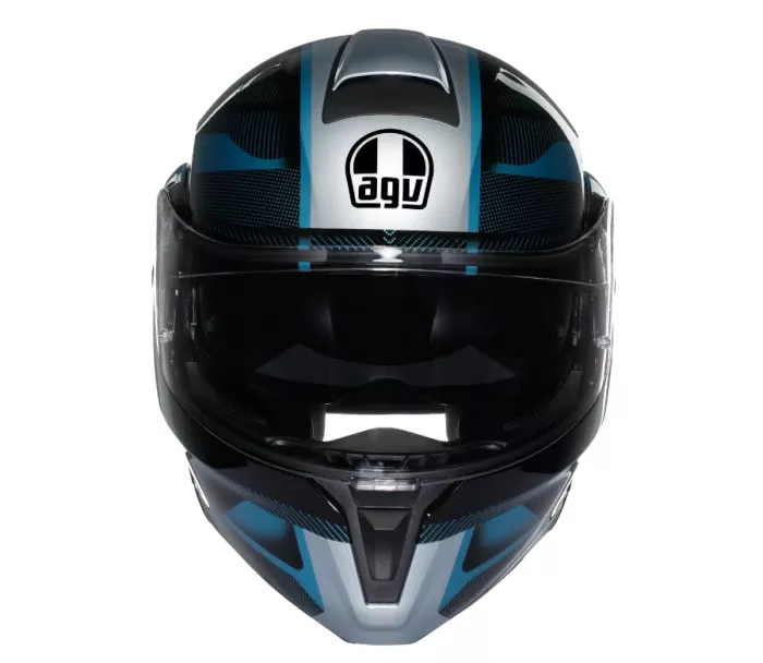 AGV E2206 STREETMODULAR LEDRO MATT BLACK/POWDER BLUE vel. M