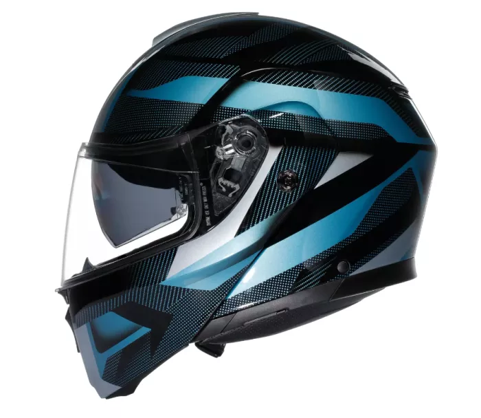 AGV E2206 STREETMODULAR LEDRO MATT BLACK/POWDER BLUE vel. M
