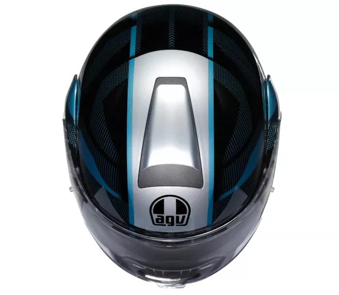 AGV E2206 STREETMODULAR LEDRO MATT BLACK/POWDER BLUE vel. M