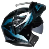 AGV E2206 STREETMODULAR LEDRO MATT BLACK/POWDER BLUE vel. M