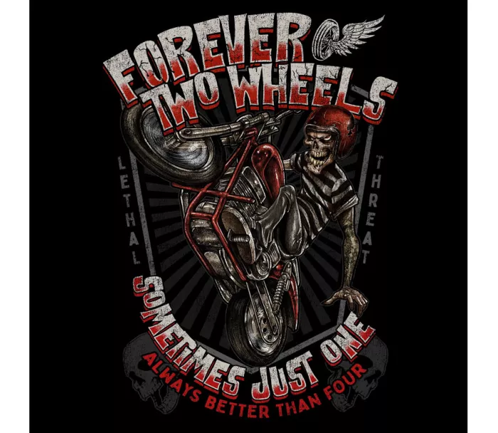 Tričko Lethal Threat FOREVER TWO WHEELS