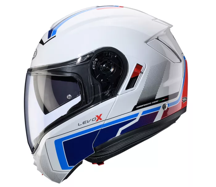 Caberg Levo X Elite white/red/blue/light blue vel. M