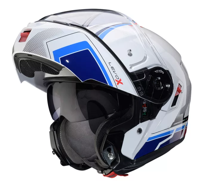 Caberg Levo X Elite white/red/blue/light blue vel. M