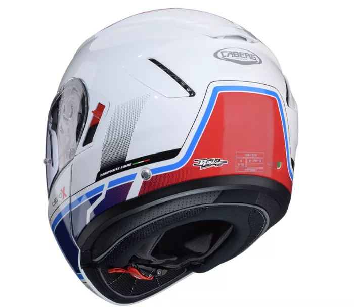 Caberg Levo X Elite white/red/blue/light blue vel. M