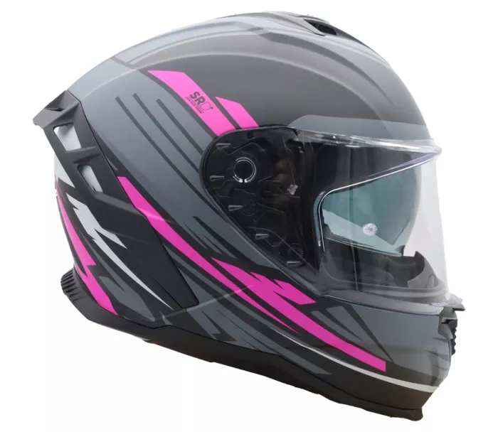 Helma na motorku XRC Loomis blk/grey/light grey/pink