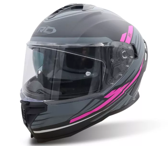 Helma na motorku XRC Loomis blk/grey/light grey/pink