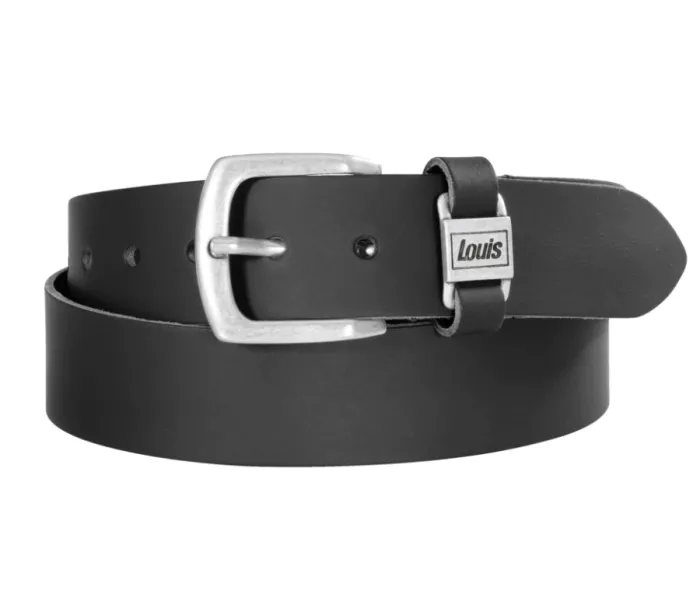 Louis kožený pásek black 110cm