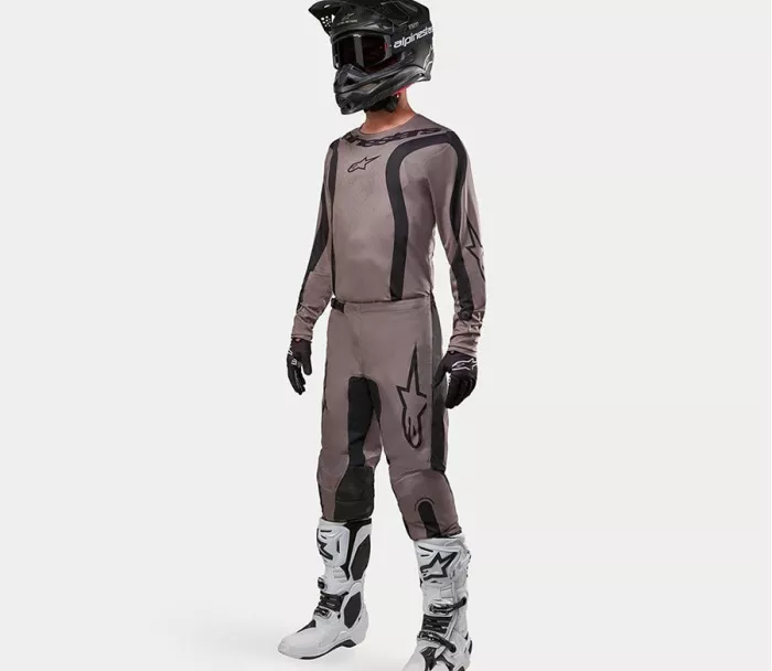 Motokrosový dres Alpinestars Fluid Luvr mud/black