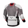Bunda na motorku Macna Aerocon Night Eye light grey/red