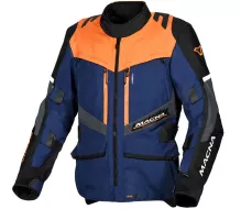 Bunda na moto Macna Domane dark blue/orange/black men vel. XL
