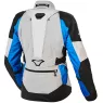 Dámská bunda na moto Macna Fusor light grey/blue/black