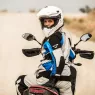 Dámská bunda na moto Macna Fusor light grey/blue/black
