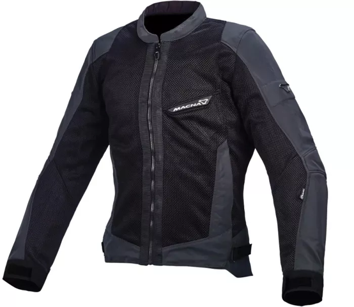 Dámská bunda na moto Macna Velocity grey/nighteye/black jacket lady