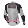 Dámská bunda na moto Macna Orcano light grey/pink