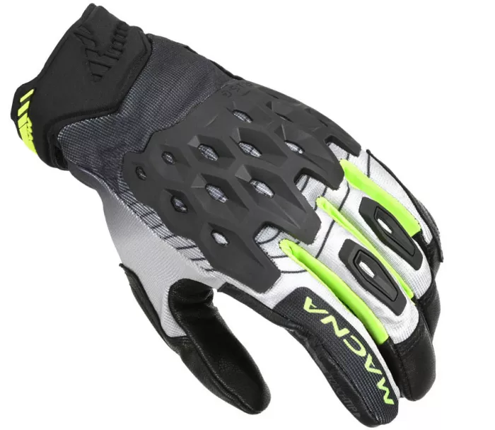 Rukavice na moto Macna Tanami black/grey/fluo yellow men gloves