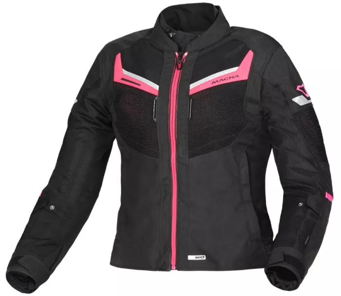 Dámská bunda na moto Macna Tondo black/pink jacket lady