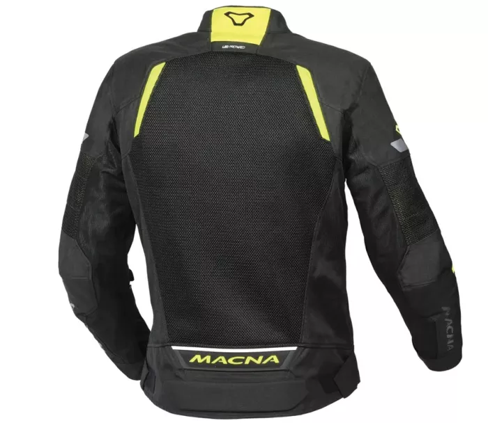 Bunda na moto Macna Tondo black/fluo yellow