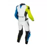 Kombinéza na moto Macna Tracktix 2pc white/neon yellow/blue