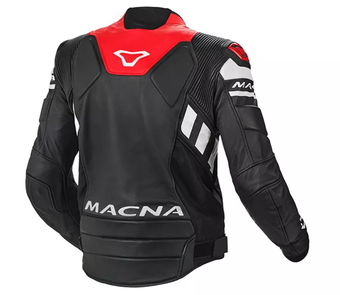 Bunda na moto Macna Tracktix black/white/red