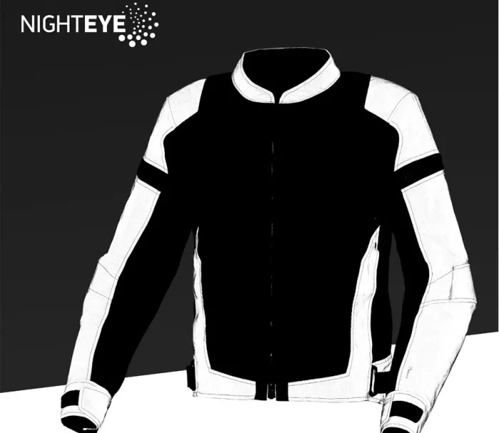 Bunda na moto Macna Velotura black/night eye jacket men