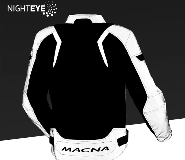 Bunda na moto Macna Velotura black/night eye jacket men