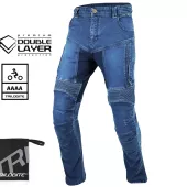 Kalhoty na moto Trilobite Parado doublelayer AAAA slim fit men blue level 2