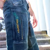 Moto kalhoty Trilobite Parado doublelayer AAA slim fit men jeans blue level 2 (prodloužené)