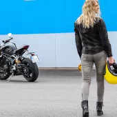 Dámské džíny na moto Trilobite Micas Urban grey