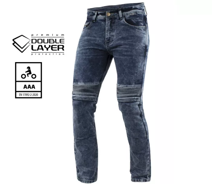 Pánské džíny na moto Trilobite Micas Urban doublelayer AAA blue