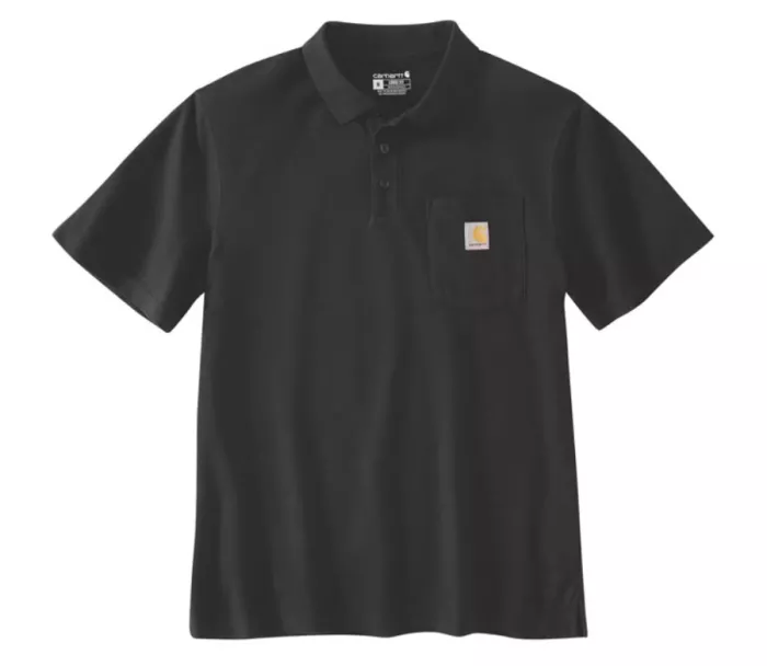 CARHARTT Midweight S/S Pocket Polo black vel. XL