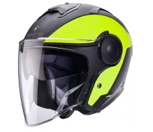 Otevřená helma Caberg Soho Milano matt black/yellow fluo