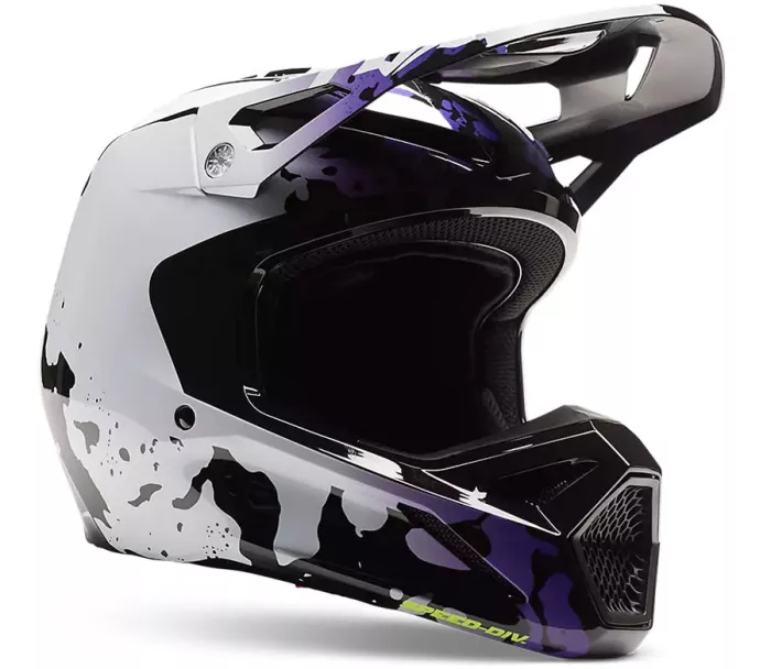 Fox 30483-018 Yth V1 Morphic Helmet - YS Black/White