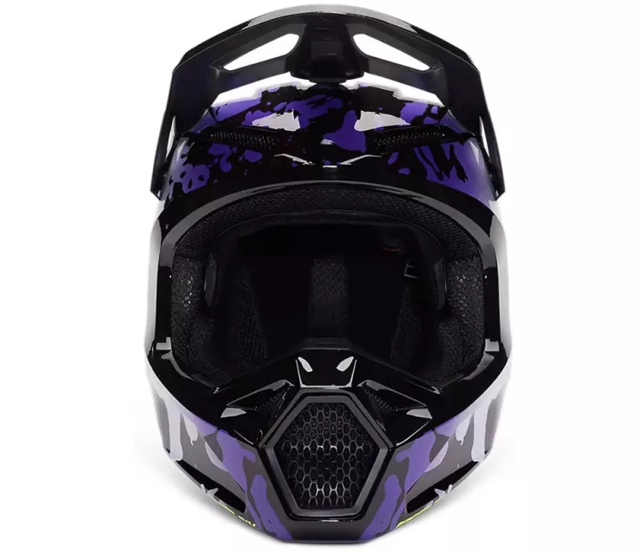 Fox 30483-018 Yth V1 Morphic Helmet - YS Black/White