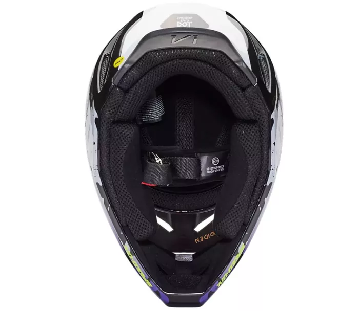 Fox 30483-018 Yth V1 Morphic Helmet - YS Black/White