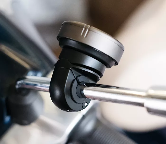 Beeline Moto II Mirror and cross bar clamp mount