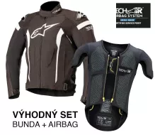 Alpinestars T-Missile Drystar Tech Air 12 black/white + airbag Tech-Air RACE