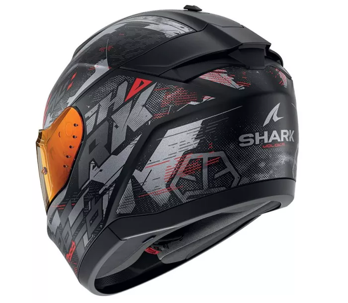 Přilba na moto Shark KAR RIDILL 2 MOLOKAI Mat Black Anthracite Red