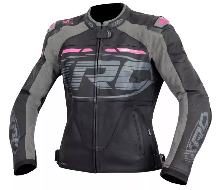 XRC Moos ladies leather jacket blk/pink/grey vel. 48