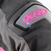 XRC Moos ladies leather jacket blk/pink/grey vel. 48