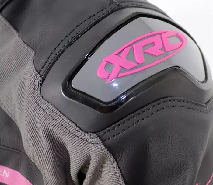 XRC Moos ladies leather jacket blk/pink/grey vel. 48