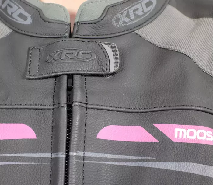 XRC Moos ladies leather jacket blk/pink/grey vel. 48