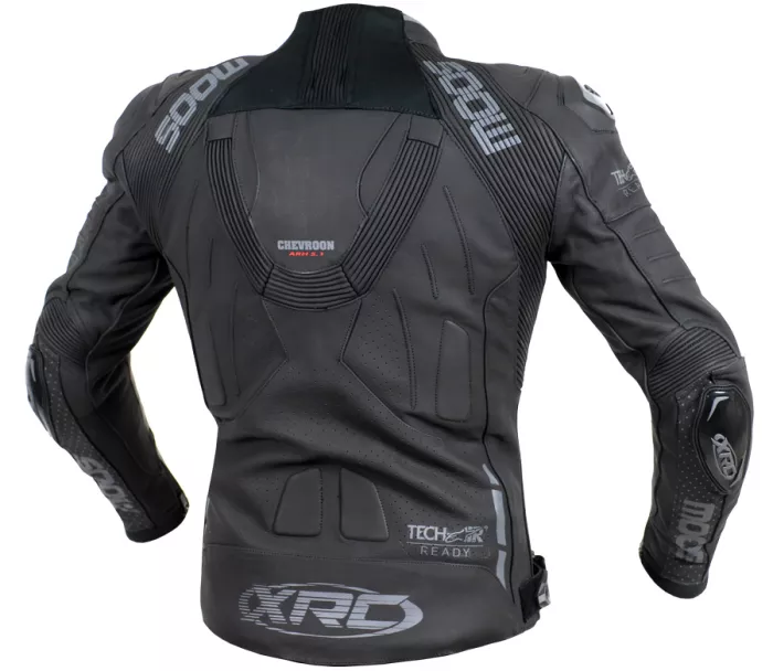 Kožená bunda na moto XRC Moos blk/grey