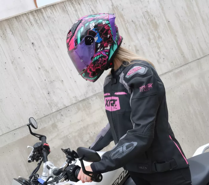 Helma na moto XRC Macudo pink