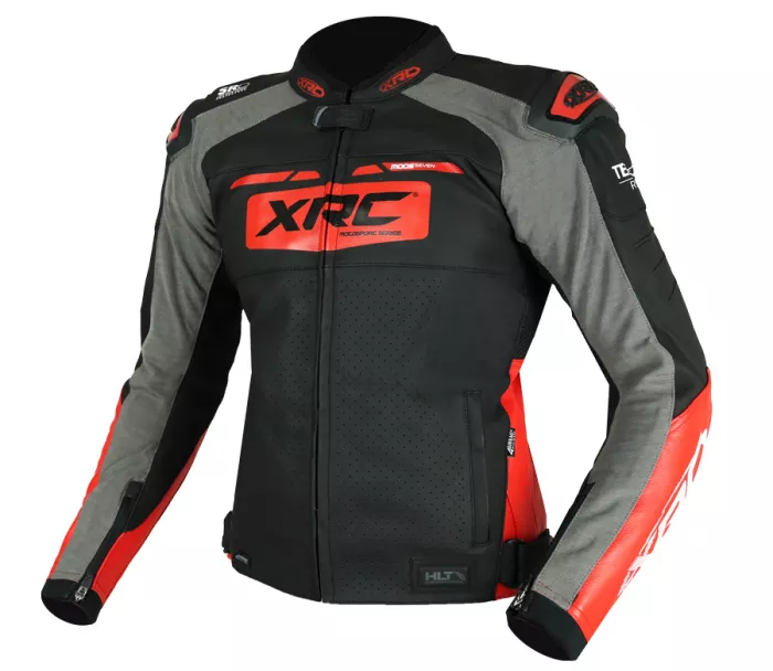 XRC Moos 2.0 HLT men leather jacket blk/red/wht vel. 54
