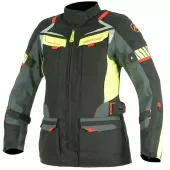 Dámská bunda na moto Nazran Moritz 2.0 black/grey/fluo vel. 2XL