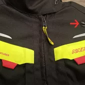 Dámská bunda na moto Nazran Moritz 2.0 black/grey/fluo vel. 2XL