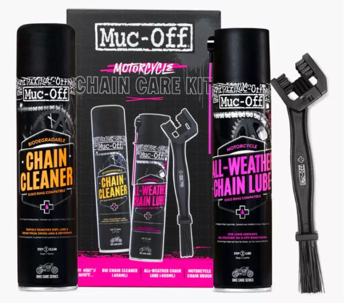 Muc-Off 21069 MOTORCYCLE Chain Care Kit - Sada na čištění a mazaní řetězu