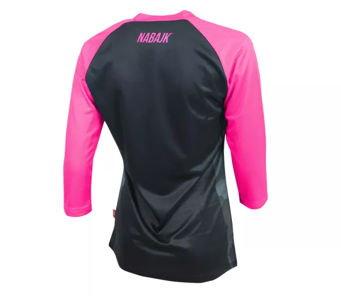 Dívčí dres Nabajk Ancze jersey 3/4 sleeve black/pink